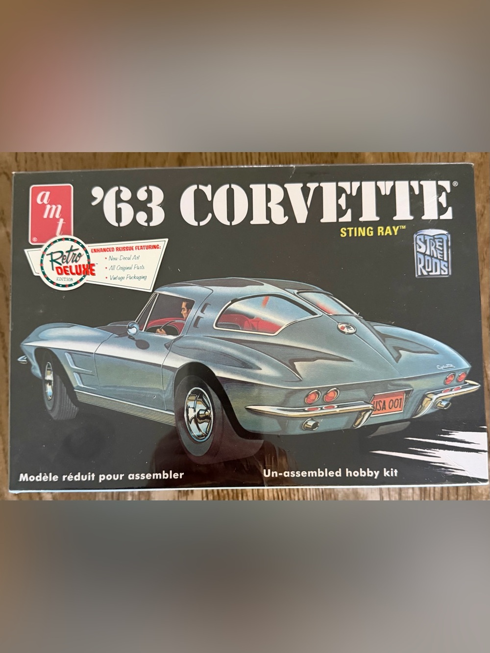 63 Corvette Model Car Kit - Silver